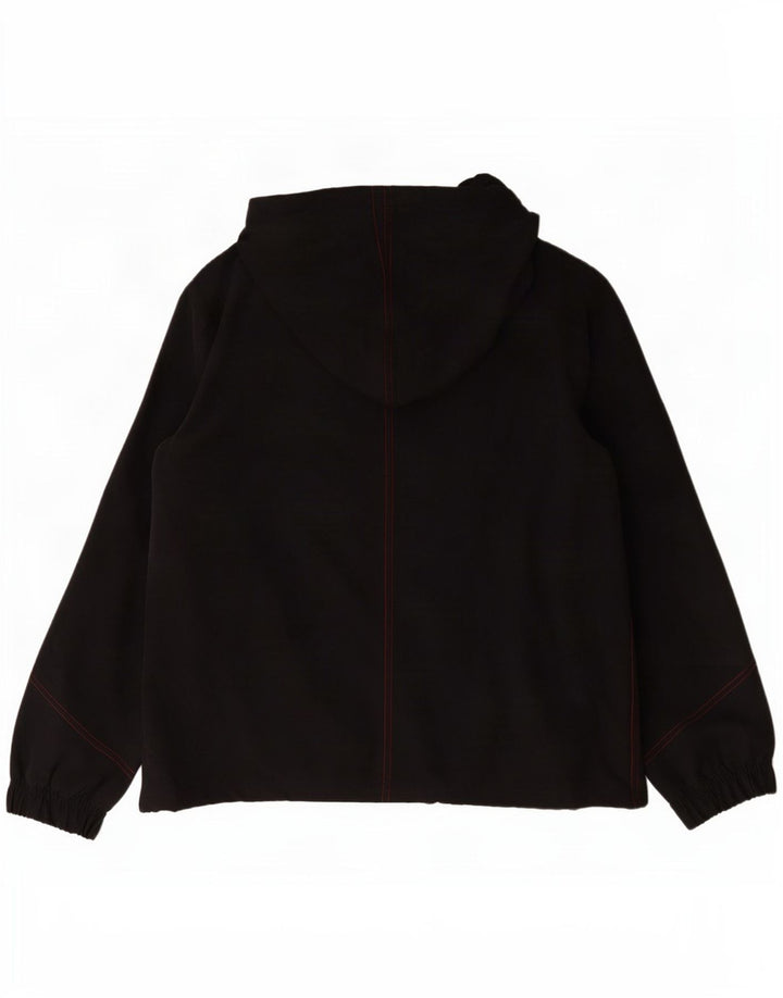 Reebok Womens Hooded Rain Jacket UK 14 Large Black Polyester