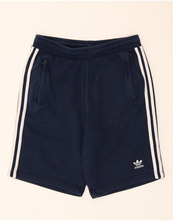 Adidas Mens Sport Shorts Small  Navy Blue Cotton