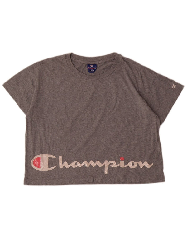 Womens Crop Graphic T-Shirt Top UK 16 Large