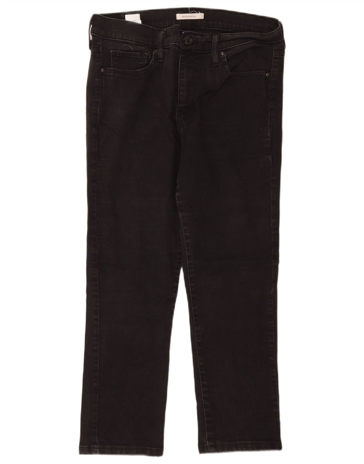 Levi's Womens 312 Crop Shaping Slim Jeans W32 L24 Grey Cotton