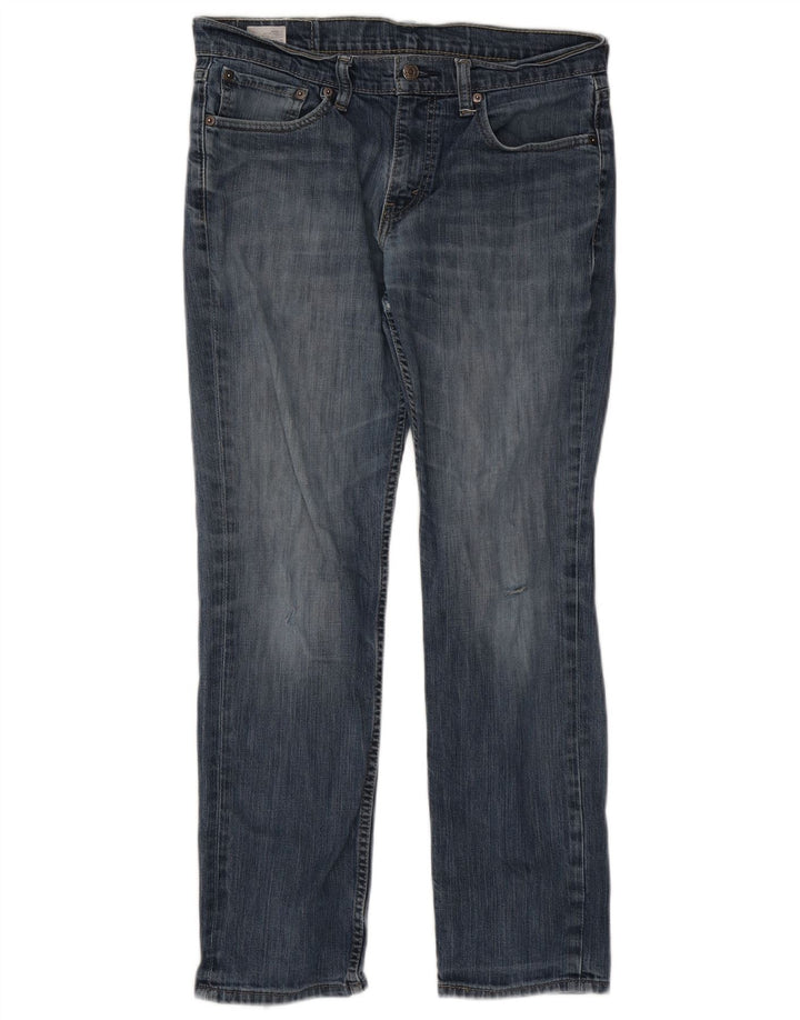 Levi's Mens Straight Jeans W32 L30 Blue Cotton