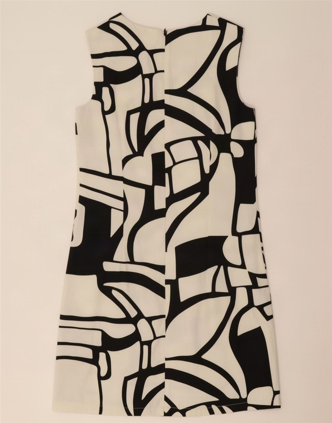 Desigual Womens Abstract Pattern Sleeveless A-Line Dress EU 38 Medium White