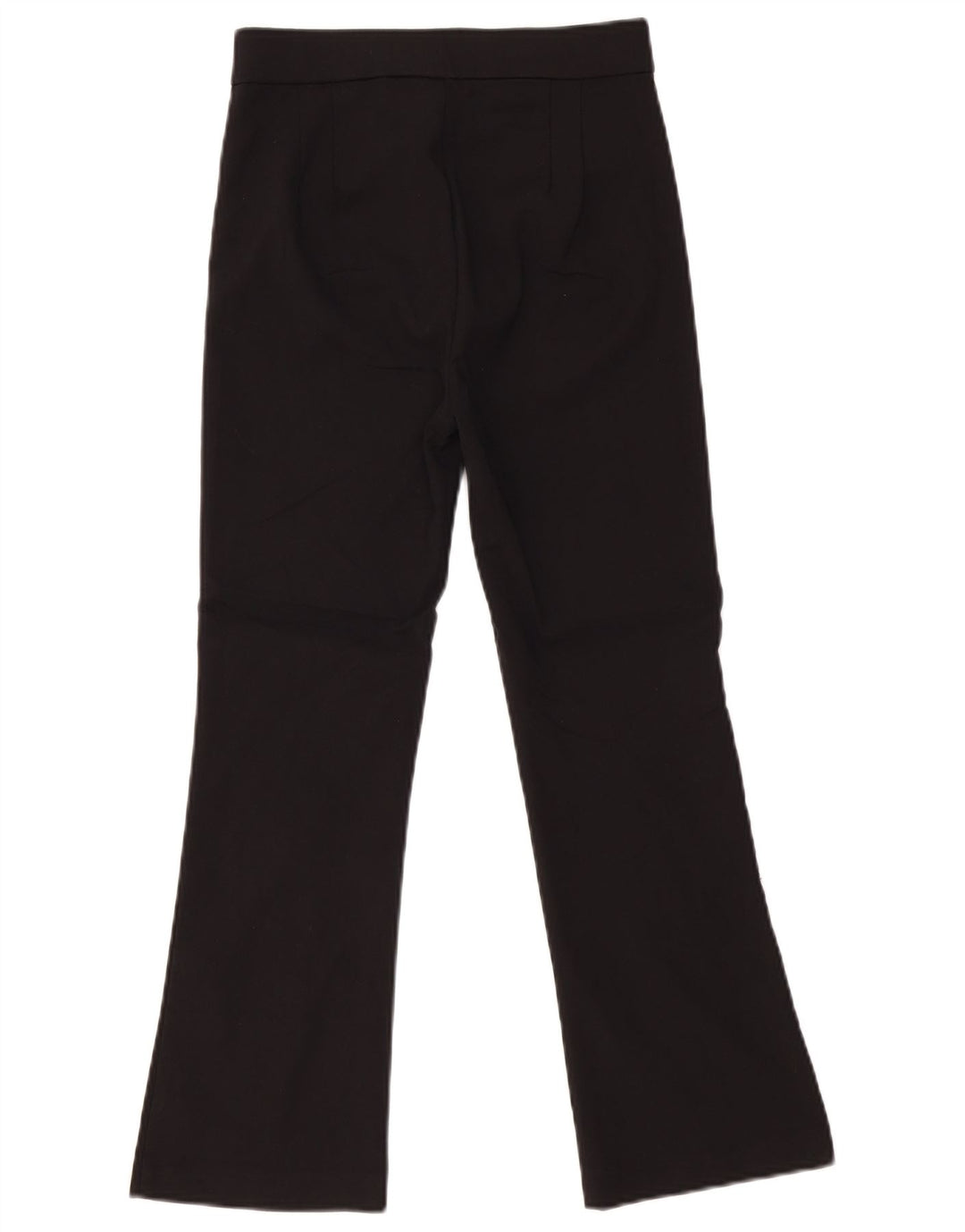 Zara Womens Flare Cropped Trousers Medium W28 L25 Black