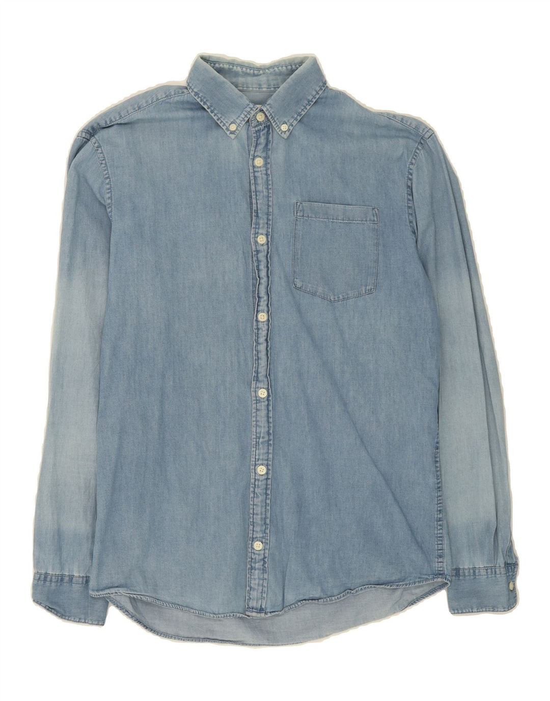 JACK & JONES Mens Denim Shirt Large Blue Cotton Vintage Jack & Jones and Second-Hand Jack & Jones from Messina Hembry 
