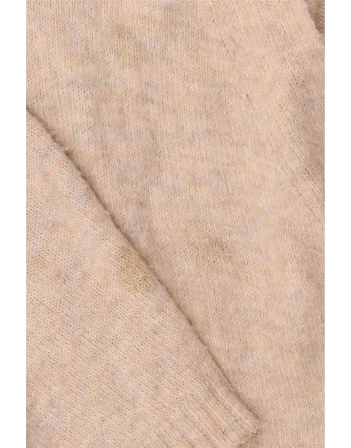 Marks & Spencer Womens Longline Cardigan Sweater UK 14 Medium Beige