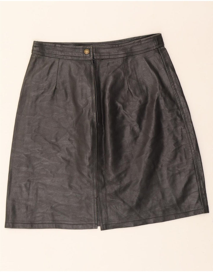 VINTAGE Womens Mini Leather Skirt IT 44 Medium W28  Green Leather Vintage Vintage and Second-Hand Vintage from Messina Hembry 