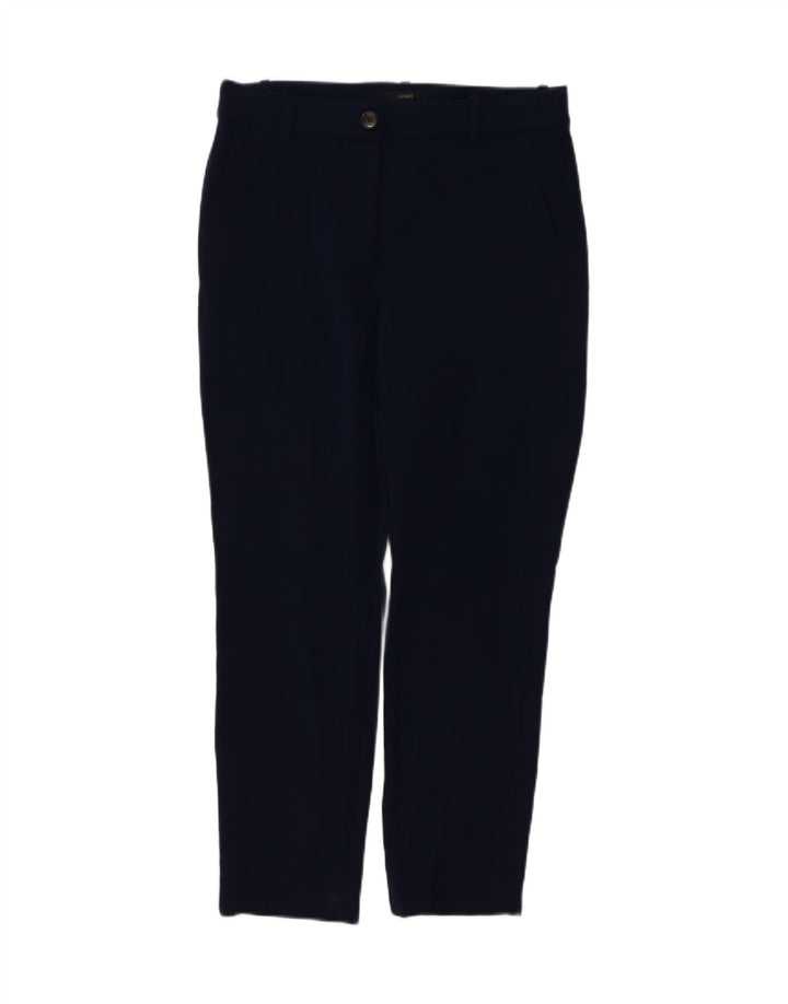 J. CREW Womens Slim Chino Trousers US 8 Medium W30 L28 Navy Blue Polyester Vintage J. Crew and Second-Hand J. Crew from Messina Hembry 