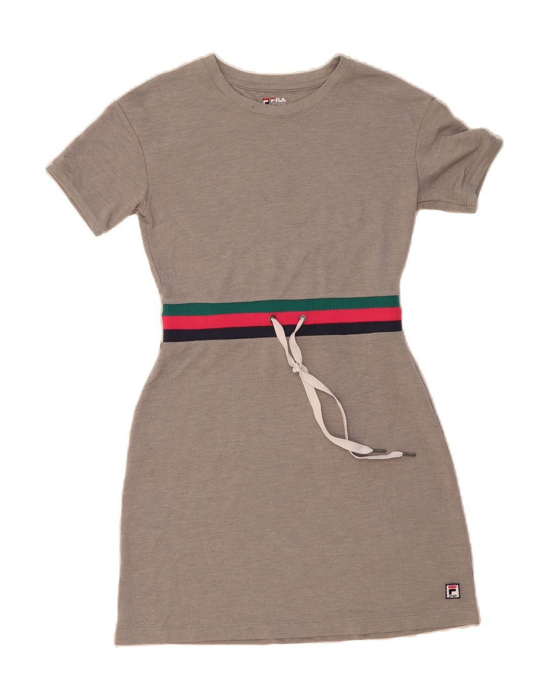 FILA Womens T-Shirt Dress UK 10 Small Grey Polyester Vintage Fila and Second-Hand Fila from Messina Hembry 