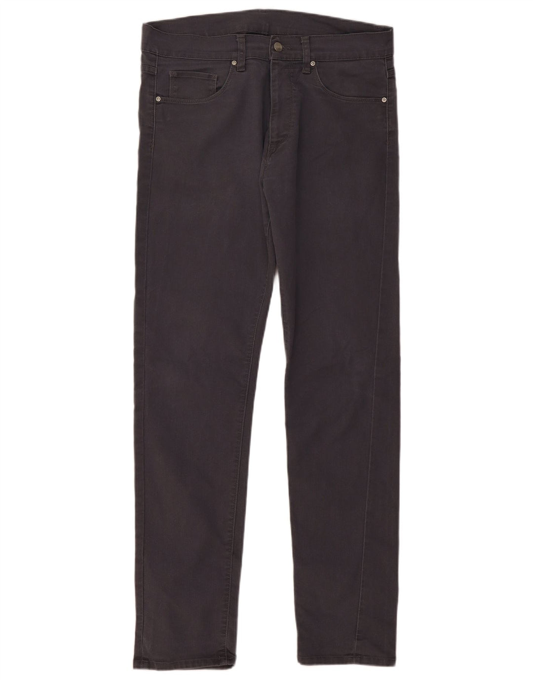 CARHARTT Mens Slim Casual Trousers W33 L32 Navy Blue Cotton