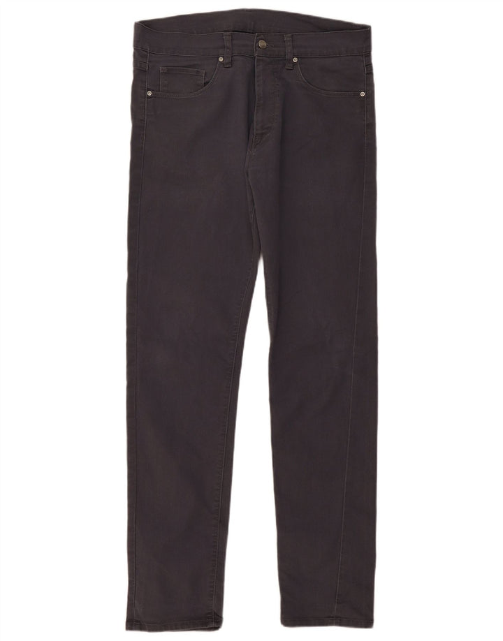CARHARTT Mens Slim Casual Trousers W33 L32 Navy Blue Cotton