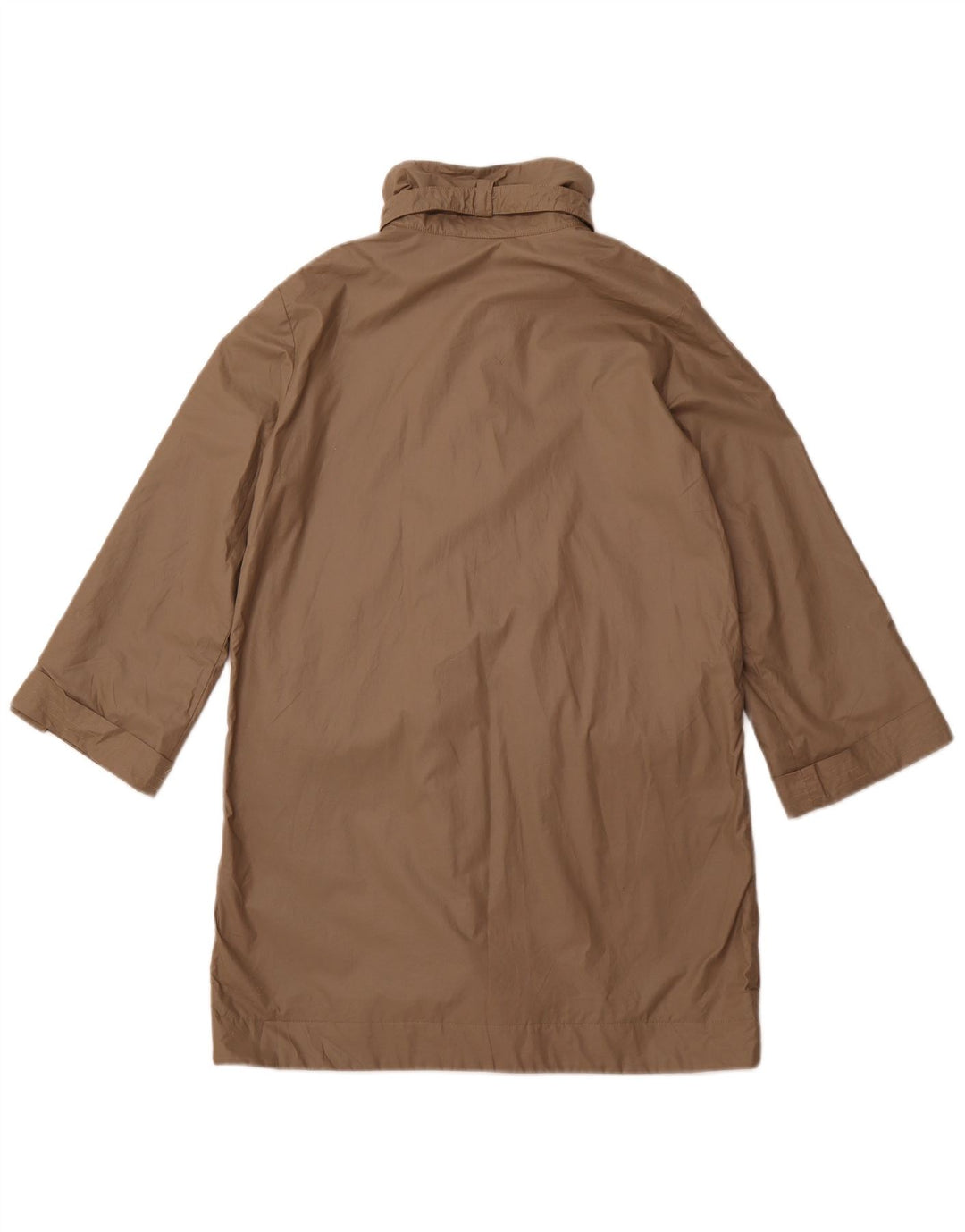 HOGAN Womens 3/4 Sleeve Raincoat IT 42 Medium Brown