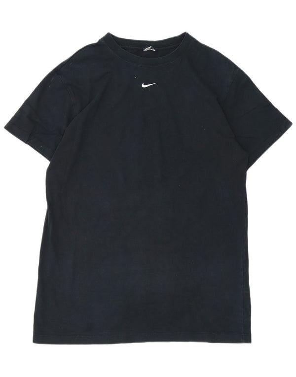 NIKE Mens T-Shirt Top Large Navy Blue Cotton
