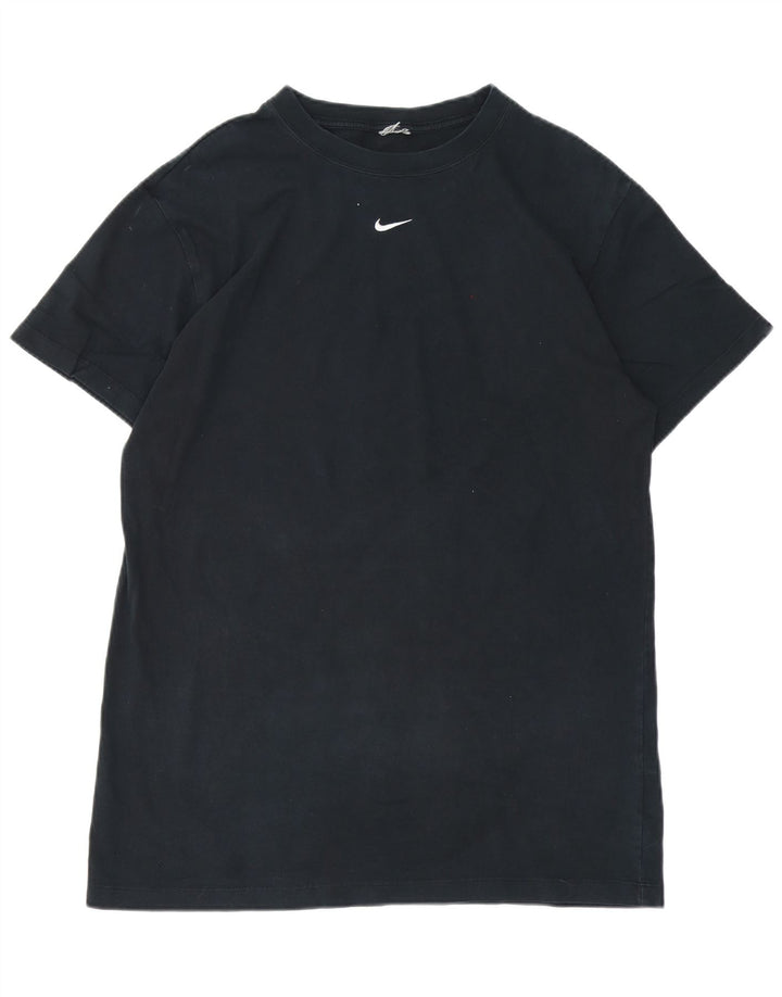 NIKE Mens T-Shirt Top Large Navy Blue Cotton
