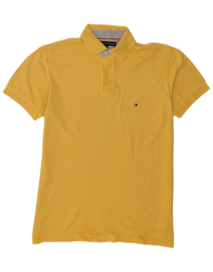 Tommy Hilfiger Mens Polo Shirt Medium Yellow
