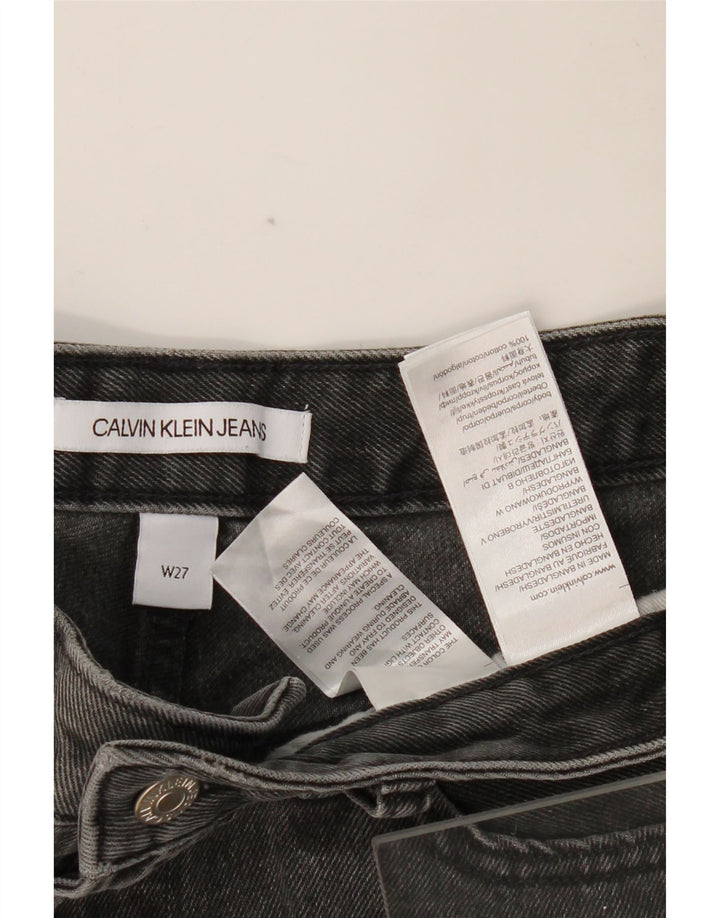 CALVIN KLEIN Womens Denim Shorts W27 Small Grey Cotton