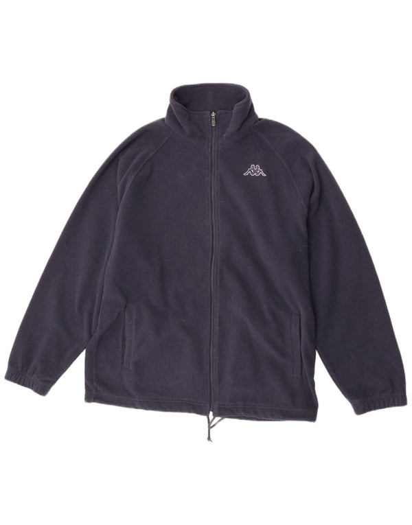 Kappa Mens Fleece Jacket UK 40 Large Navy Blue Polyester