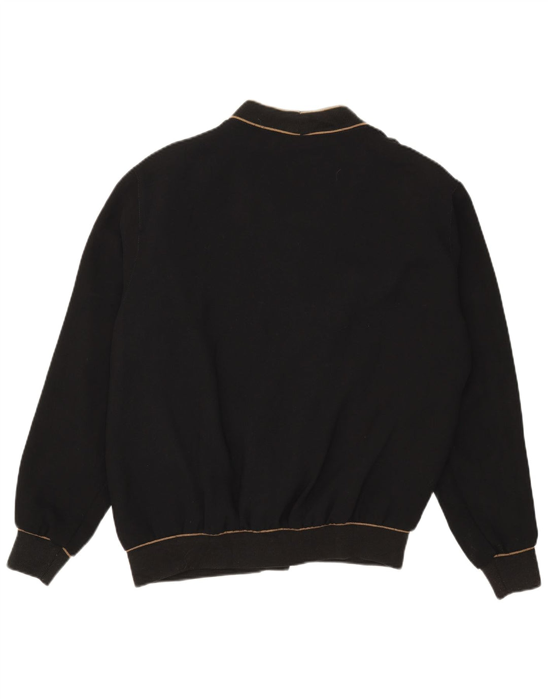 Jacques Lorant Mens Cardigan Sweater UK 38 Medium Black Colourblock