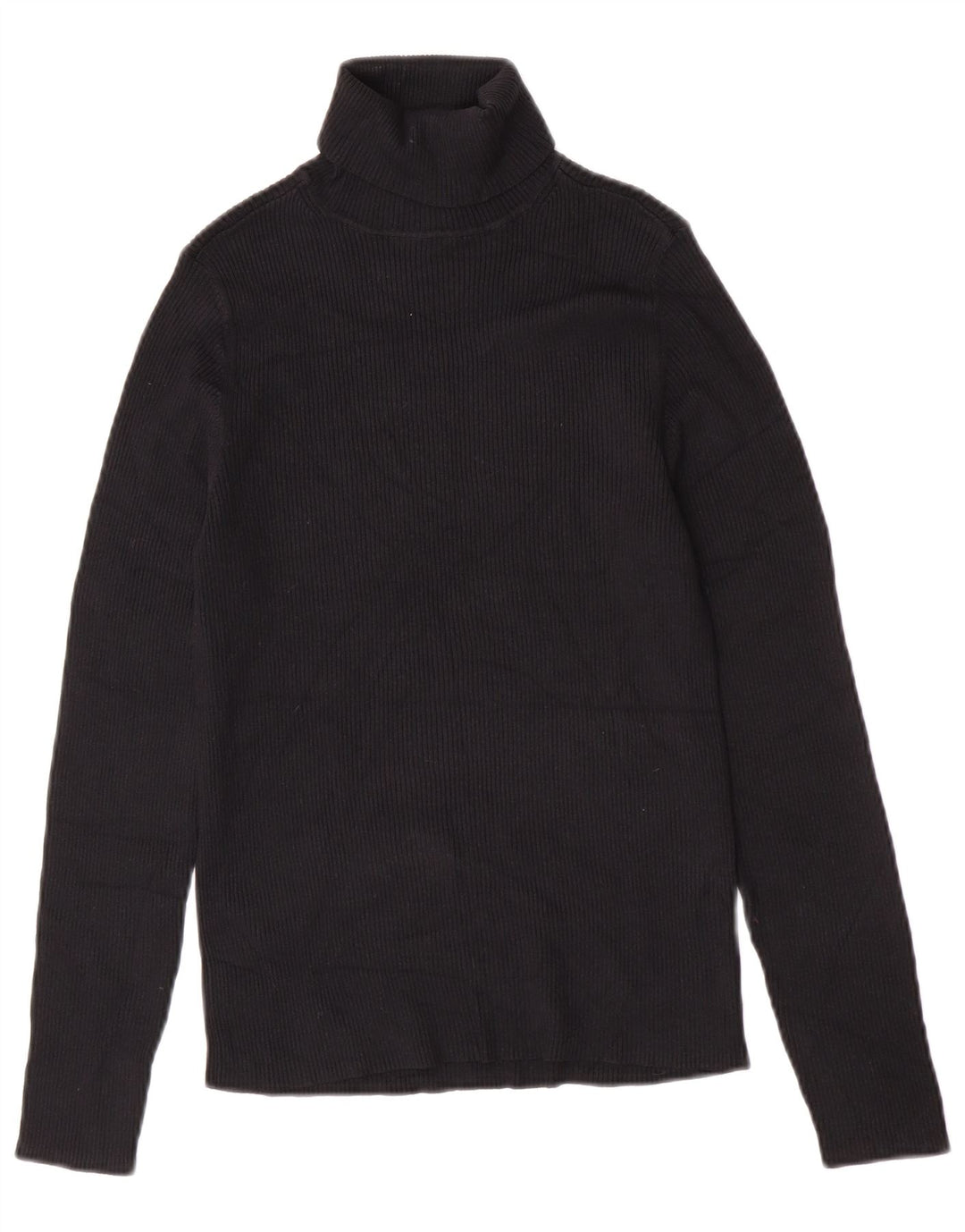 Marks & Spencer Womens Roll Neck Jumper Sweater UK 12 Medium Black