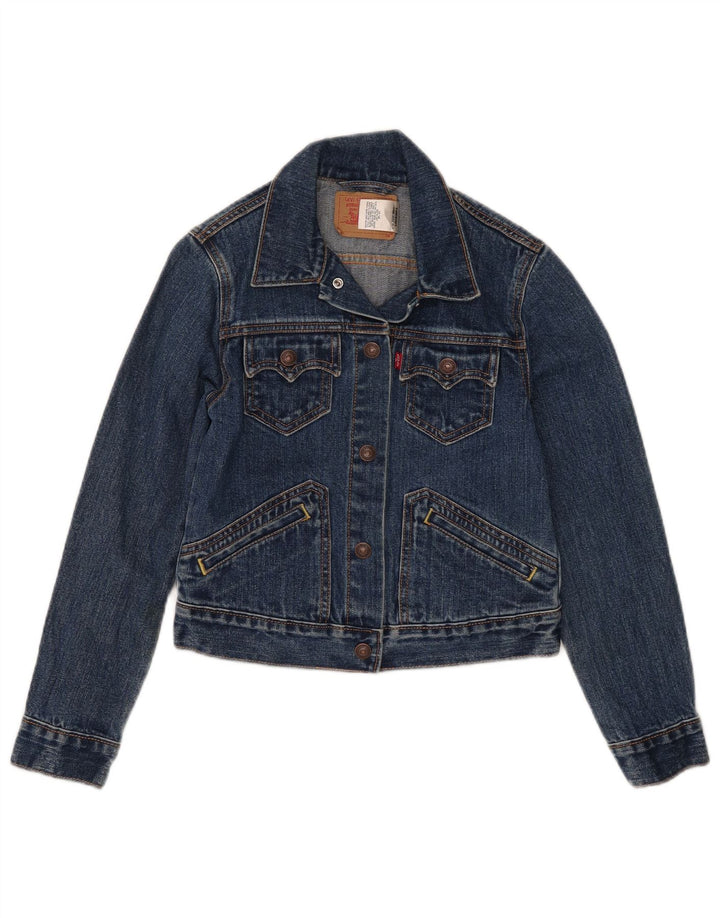 Levi's Girls Denim Jacket 7-8 Years Large Blue Cotton