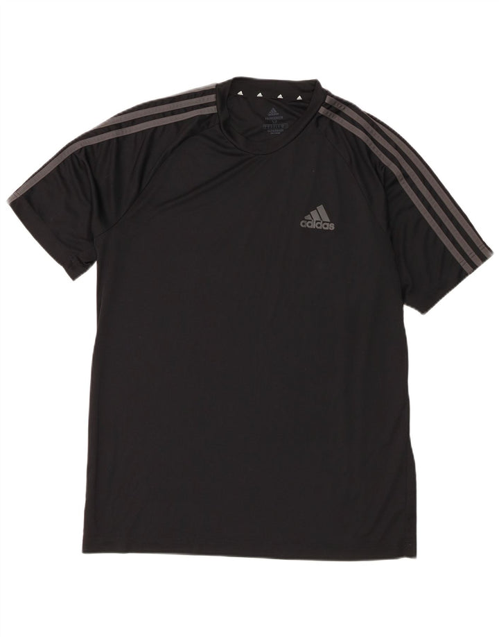 Adidas Mens Aeroready T-Shirt Top Medium Black Polyester