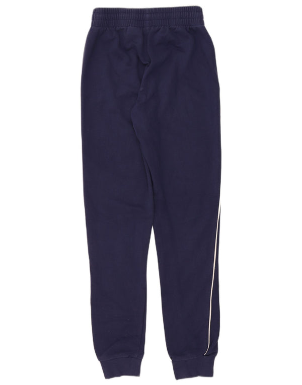 Asics Mens Tracksuit Trousers Joggers Medium Navy Blue Cotton