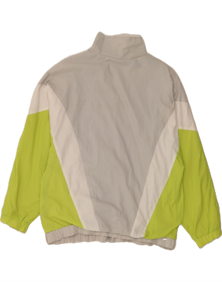 PULL & BEAR Womens Tracksuit Top Jacket UK 14 Medium Grey Colourblock Vintage Pull & Bear and Second-Hand Pull & Bear from Messina Hembry 