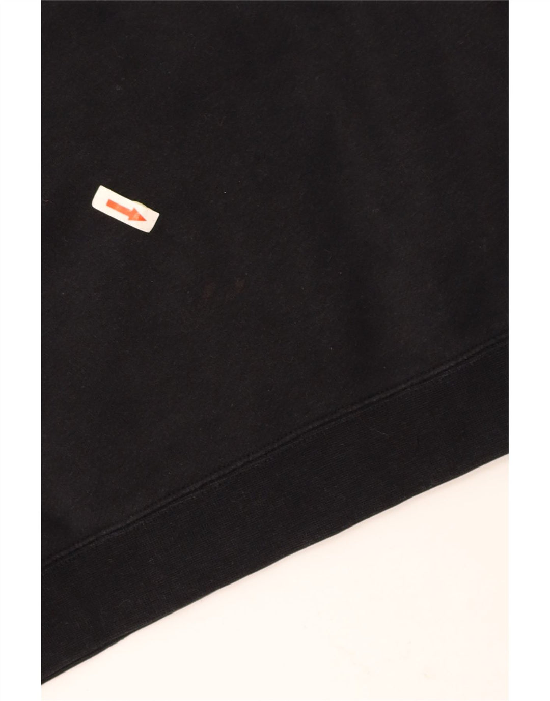 NIKE Womens Crop Oversized Graphic Sweatshirt Jumper UK 10 Small Black