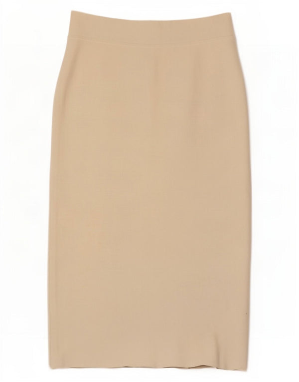 Massimo Dutti Womens Pencil Skirt Large W32 Off White
