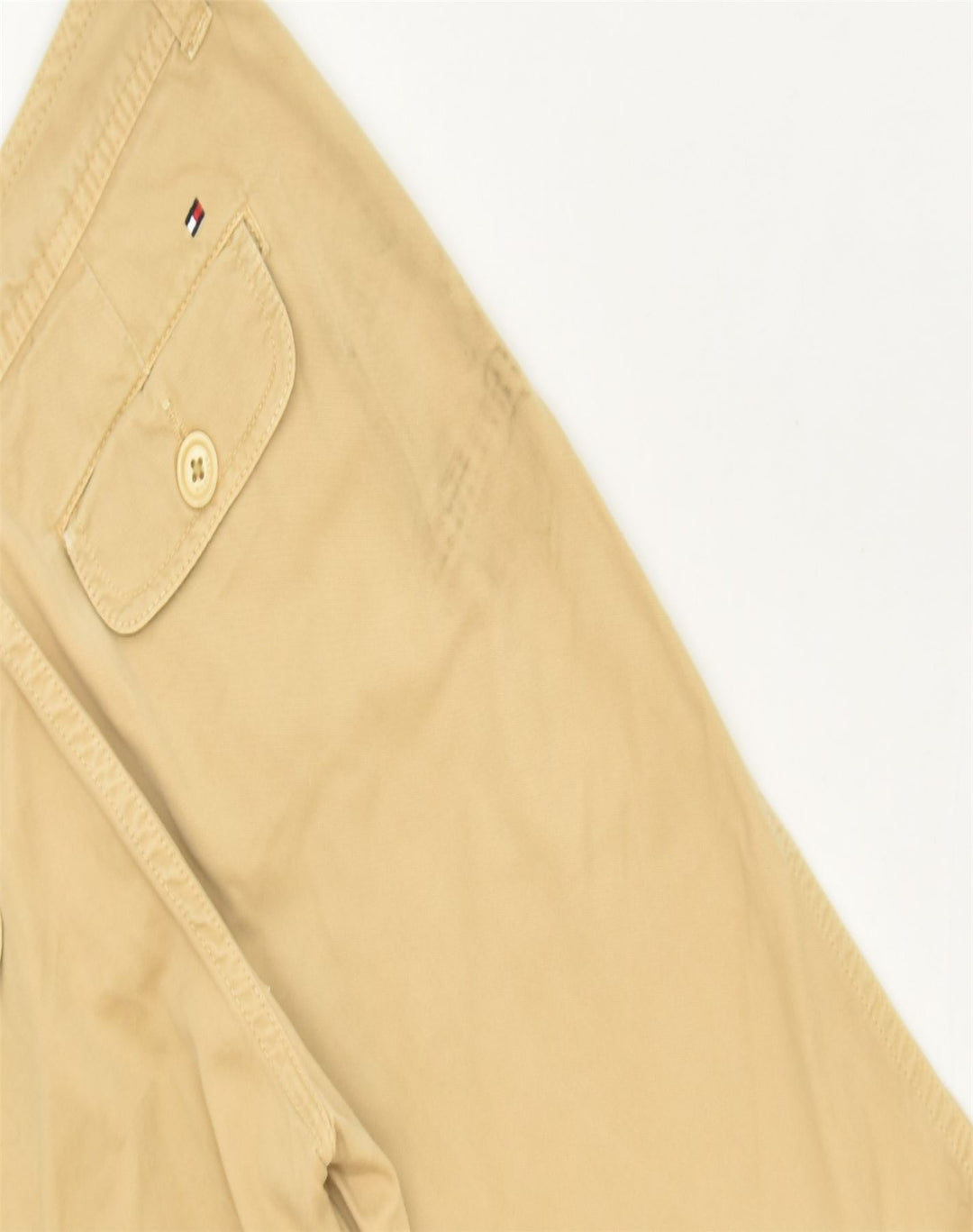 TOMMY HILFIGER Womens Straight Chino Trousers US4 Small W28 L32 Beige | Vintage | Thrift | Second-Hand | Used Clothing | Messina Hembry 