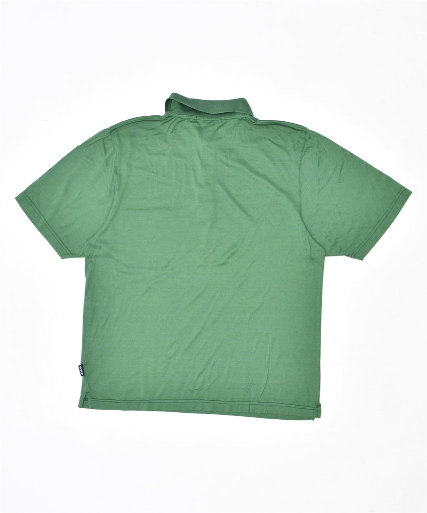BURLINGTON Mens Polo Shirt Small Green Cotton Vintage | Vintage | Thrift | Second-Hand | Used Clothing | Messina Hembry 
