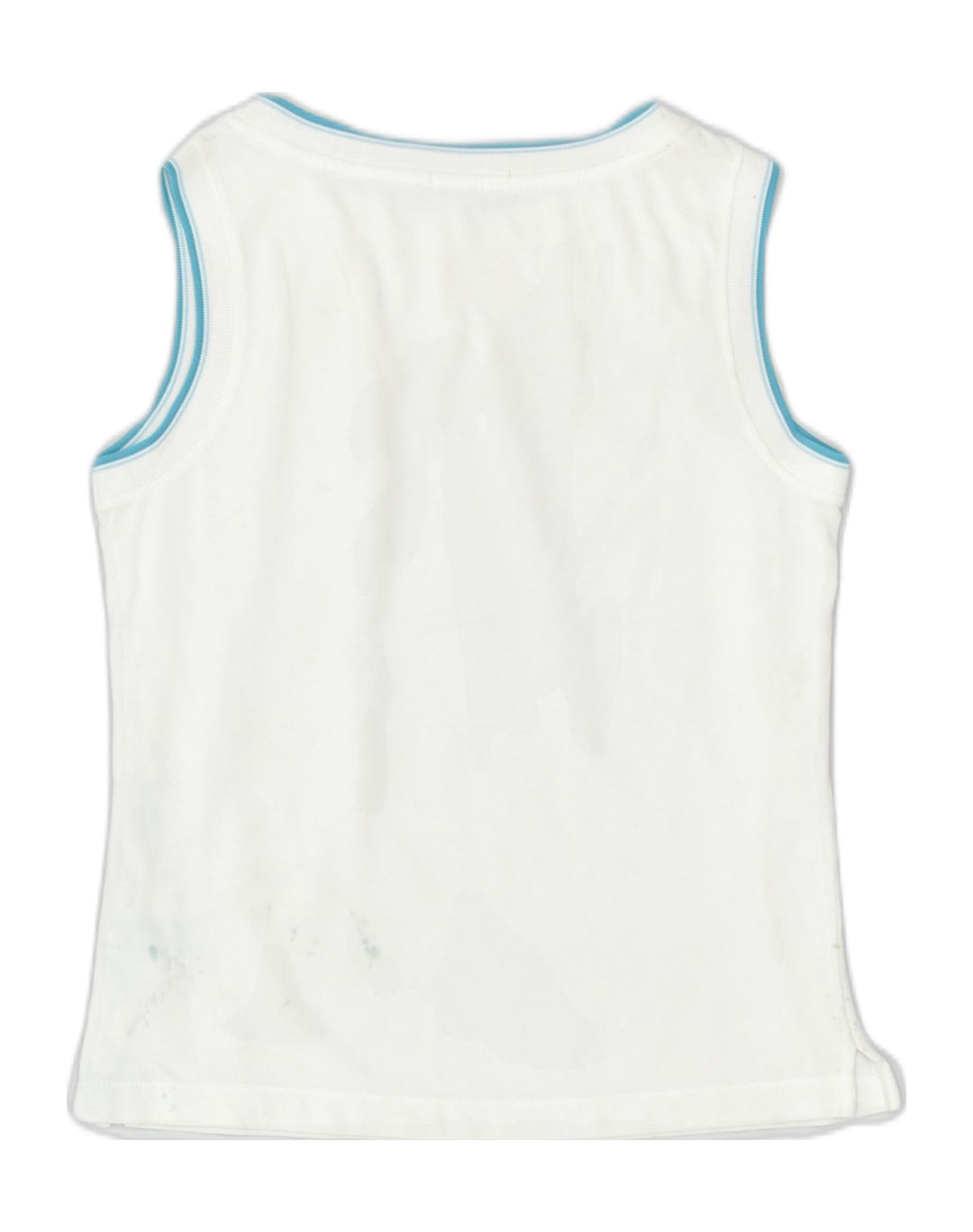 MARINA YACHTING Womens Vest Top UK 12 Medium White Cotton | Vintage | Thrift | Second-Hand | Used Clothing | Messina Hembry 