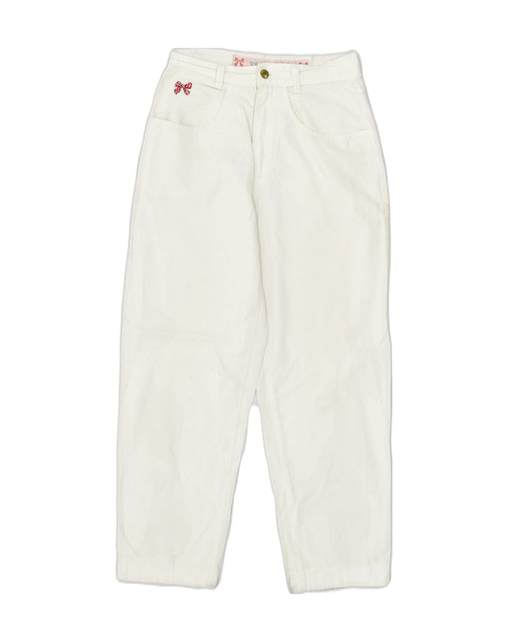 PRETTY LADY Womens Tapered Casual Trousers IT 44 Medium W28 L27 Off White | Vintage | Thrift | Second-Hand | Used Clothing | Messina Hembry 