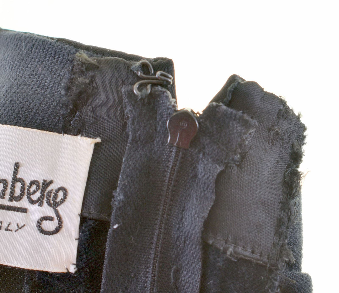 EGONVON FURSTENBERG Womens Velvet Sheath Dress UK 8 Small Black Vintage | Vintage | Thrift | Second-Hand | Used Clothing | Messina Hembry 